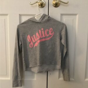 Justice sweatshirt medium in girls